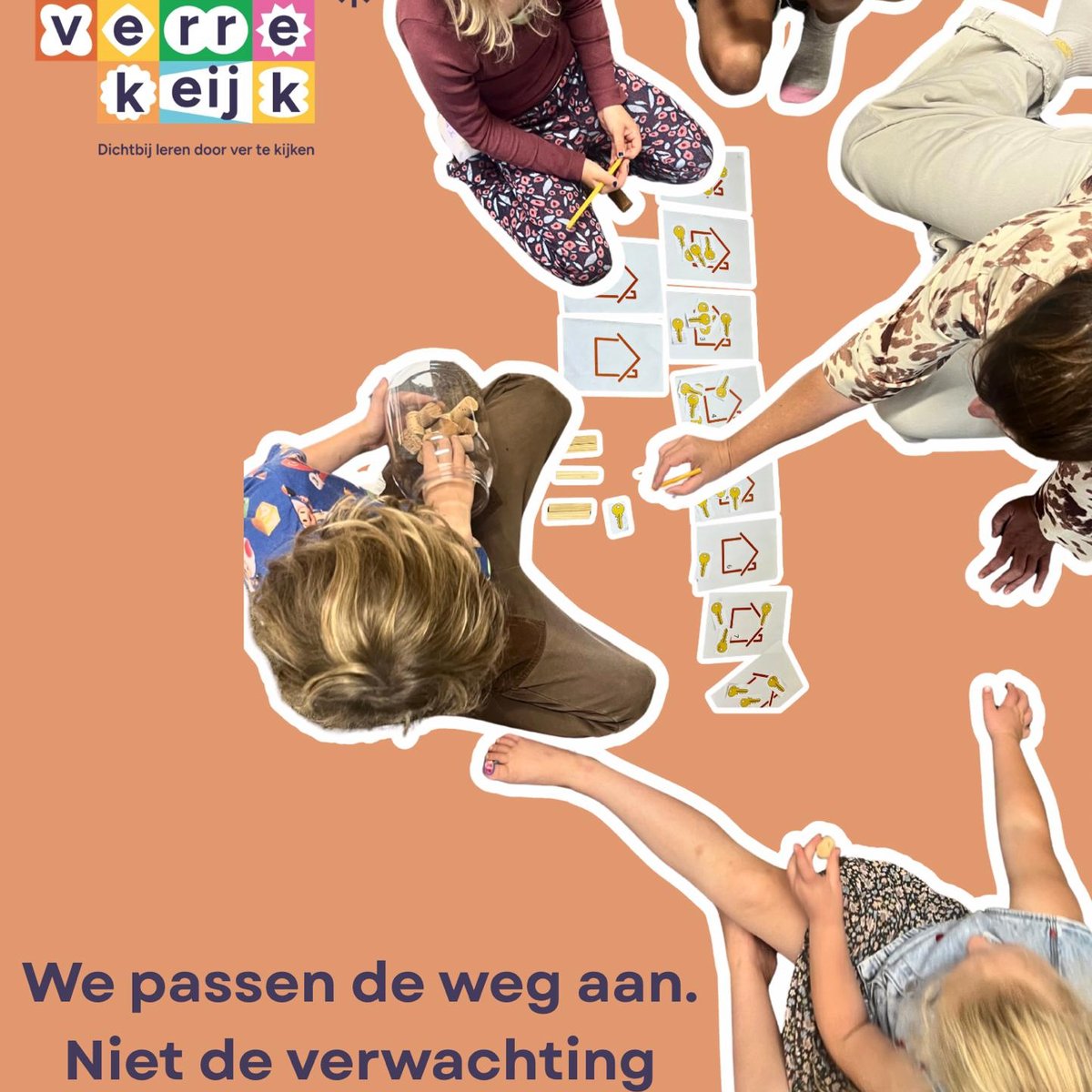 We passen de weg aan niet de verwachting