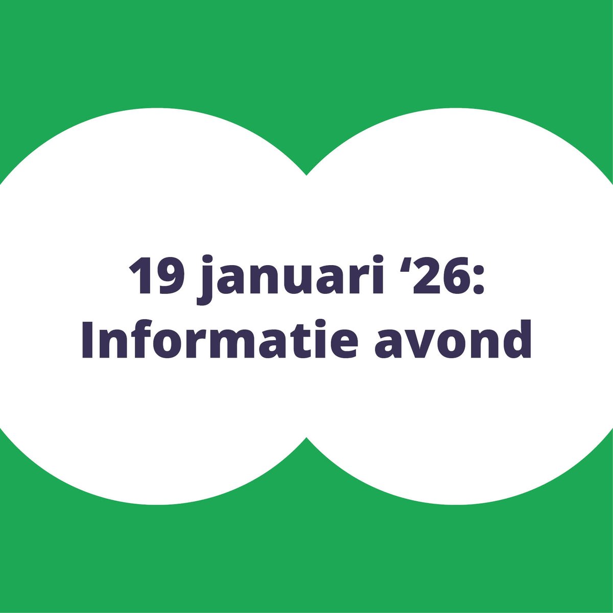 Welkom op de informatie-avond