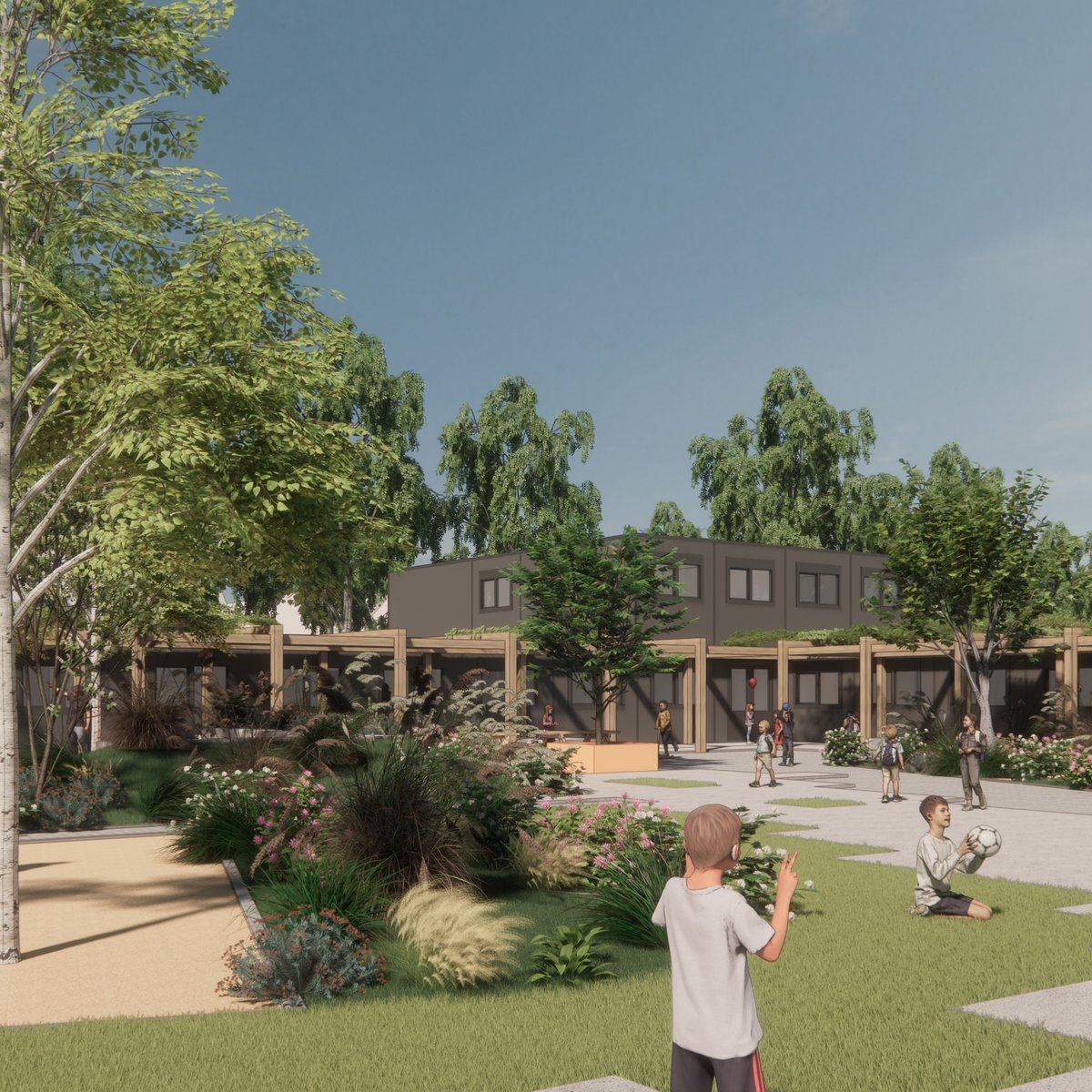 Impressie tijdelijke huisvesting de Verrekeijk